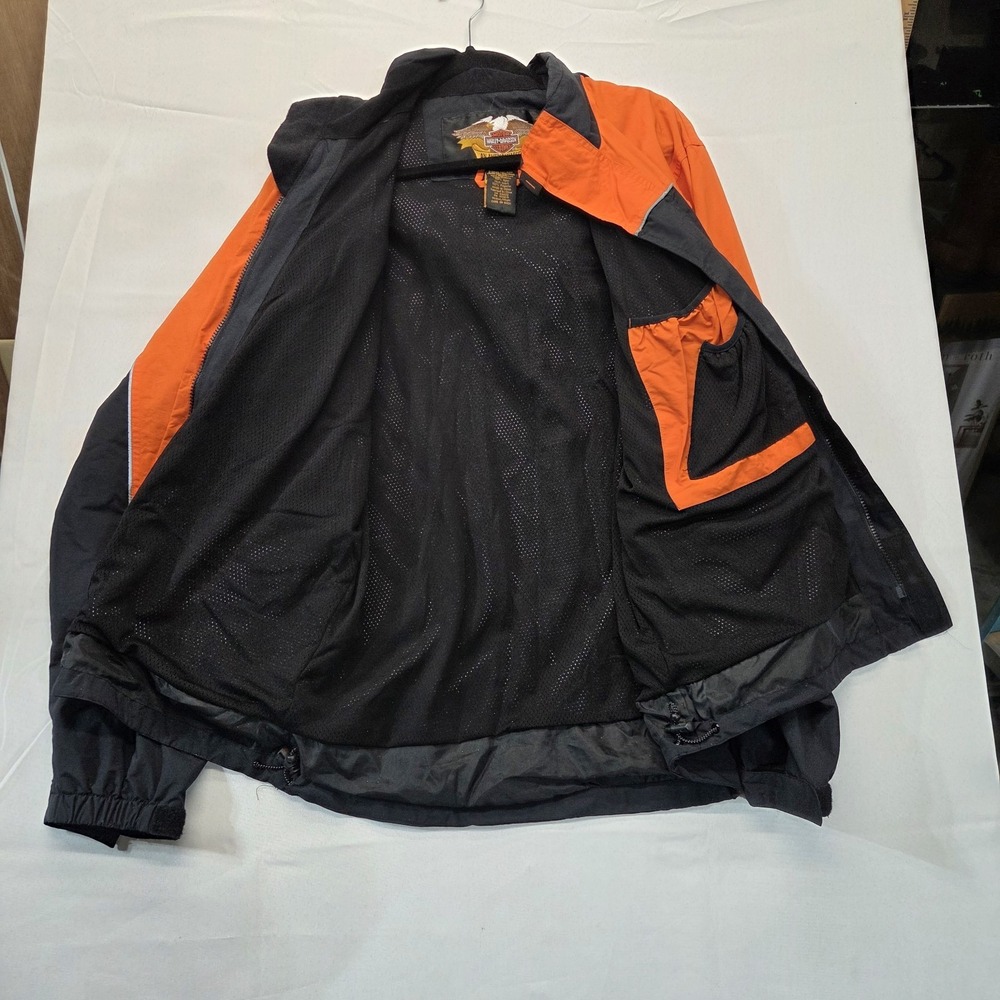 Mens Harley Davidson Rain Jacket With Hood An American Legend Size Medium - Picture 13 of 16